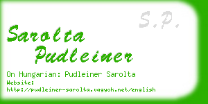 sarolta pudleiner business card